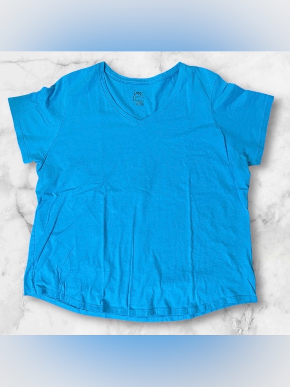 JUST MY SIZE turquoise t-shirt, plus size 2X